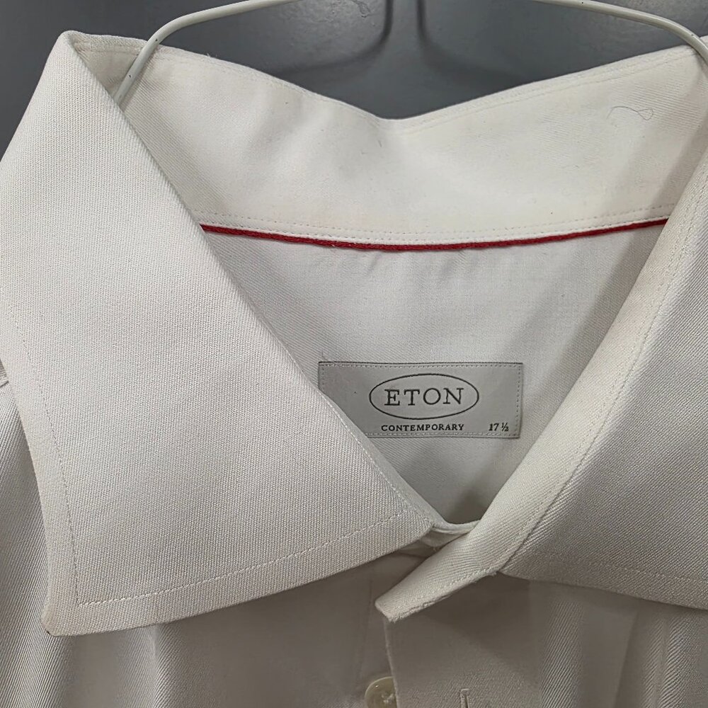 Eton slim fit white button up dress shirt - Picture 2 of 2